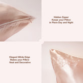 Nude Hidden Zipper with White Edge